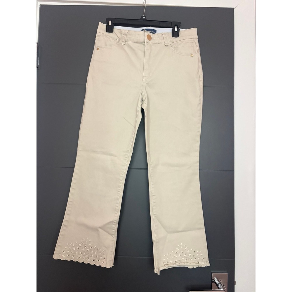 Democracy Absolution‎ khaki eyelet trim jeans